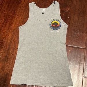 American Apparel tank top Texas country Robert Earl Keen the road goes on 4ever